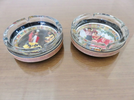 Image 1 of Een paar "kitsch" asbakken, Spanje, 1970