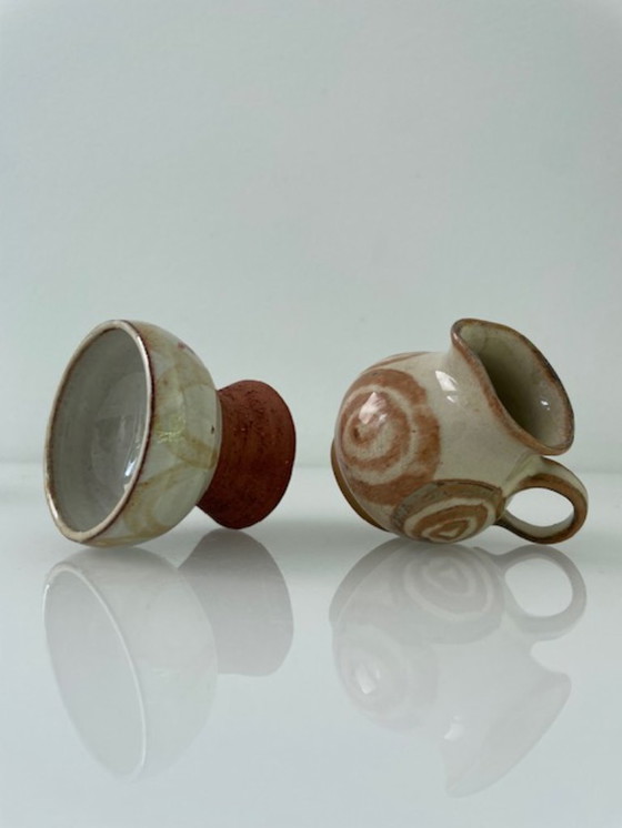 Image 1 of Stoviglie vintage Hyllested Keramik – set da 7 pezzi