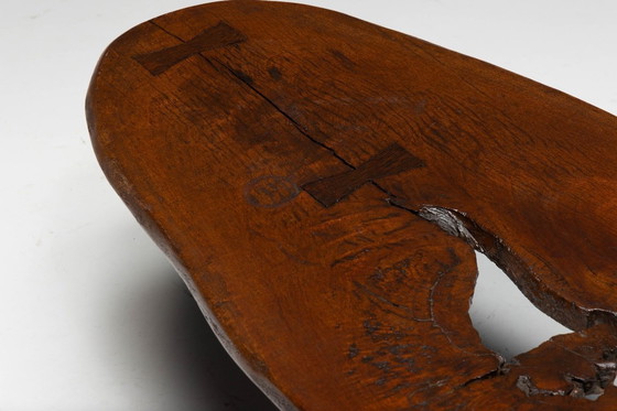 Image 1 of Mesa de centro moderna orgánica con hueco natural, Francia, mediados del siglo XX