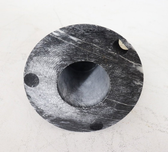 Image 1 of  Coffee Table/Table basse, marbre dans le style de Massimo Vignelli, Italie, années 1980