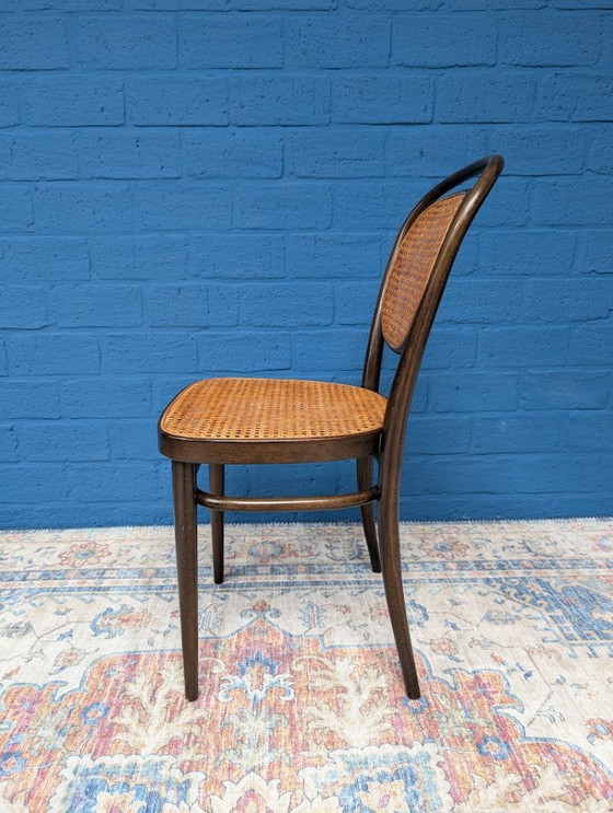 Image 1 of 7x Vintage rattan chairs, model 215r, Thonet