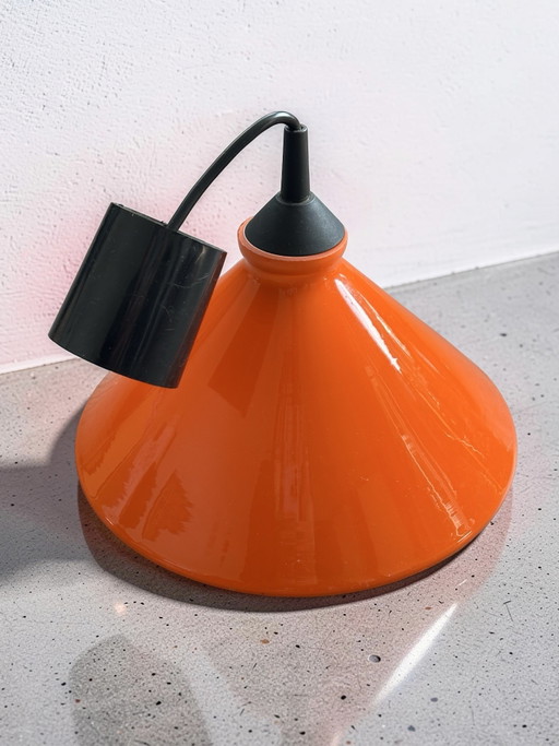 Lampada a sospensione vintage in vetro arancione "Cappello da strega" anni '70/'80 Space Age Retro Lampada (photo 2 of 11)