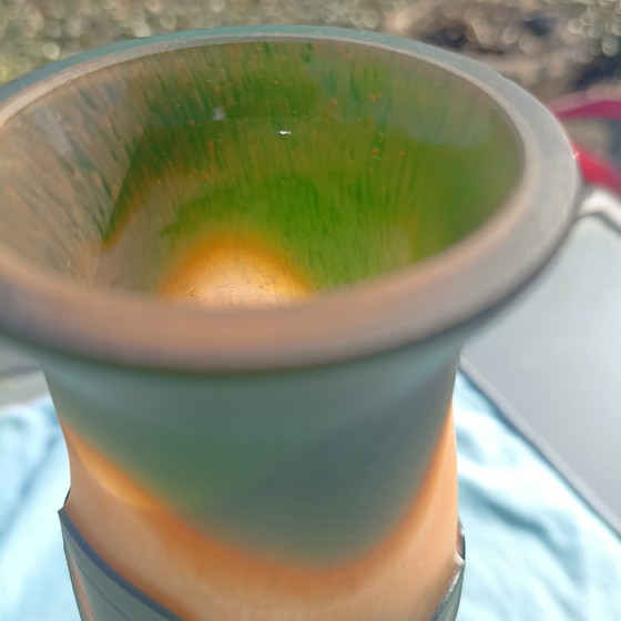 Image 1 of French Cameo glass vase - Vianne (Galle-style)