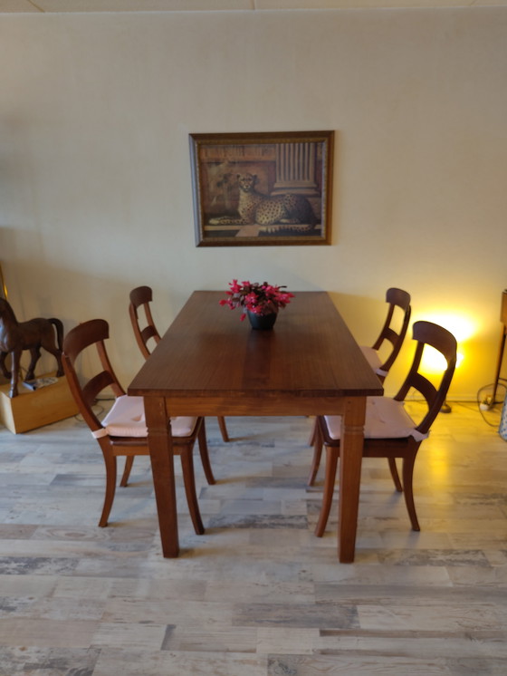 Image 1 of Vintage Cherry Wood Dining Set