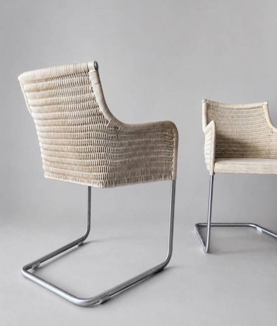 Image 1 of 2 Vintage Tecta D43 stoelen – William Dunkel - Beige Suede