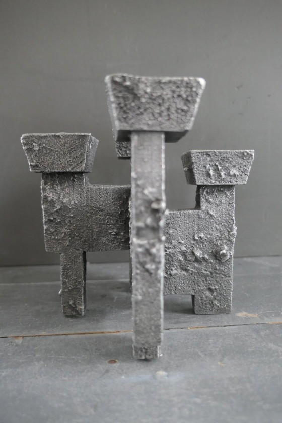 Image 1 of Vintage Brutalist candlestick Design Willy Ceysens