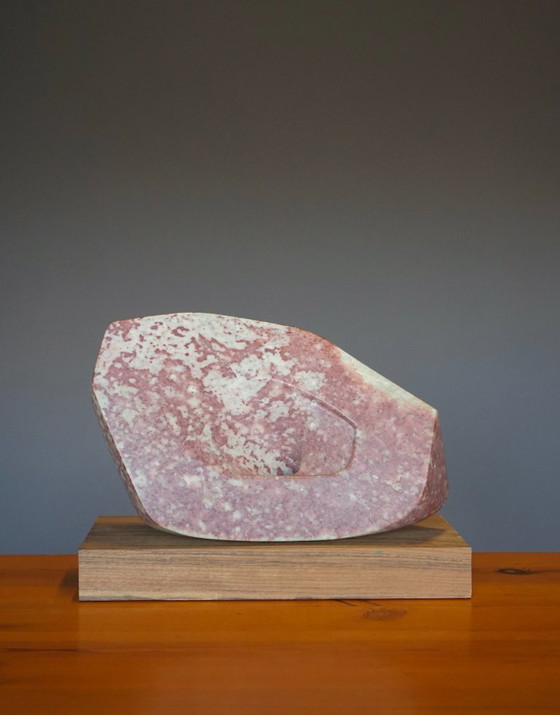 Image 1 of Abstract Stone Sculpture in the style of Barbara Hepworth. 1970s