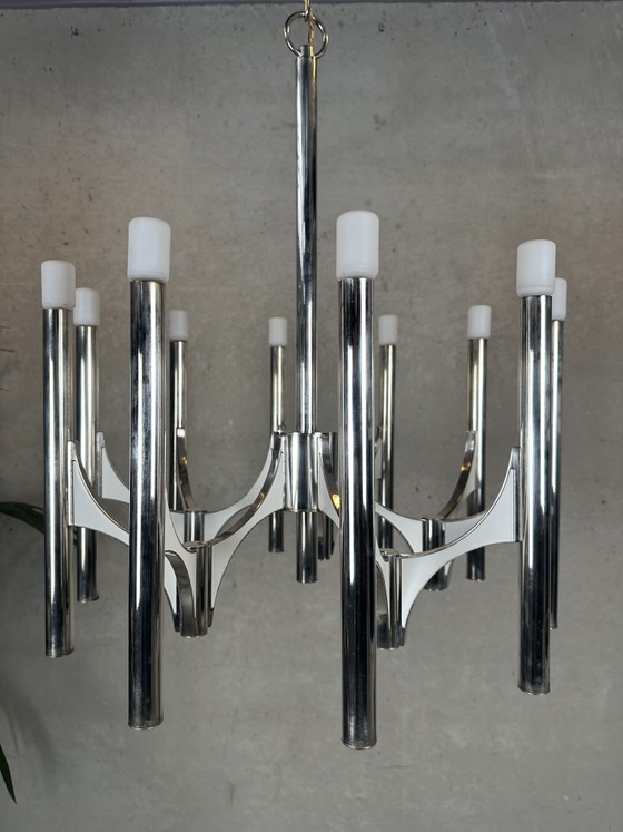 Image 1 of XL Vintage design ‘Orbit’ chandelier - Sciolari