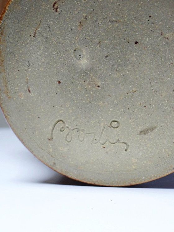 Image 1 of Rustic chic 50s-60s glazed stoneware box