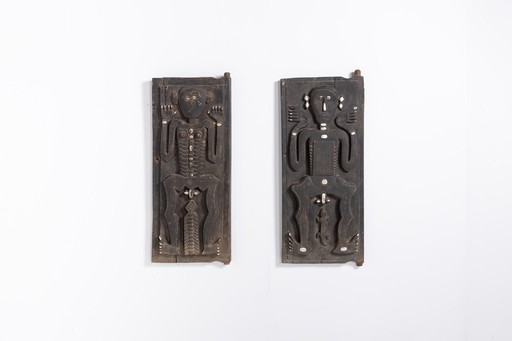 Art africain – Panneaux de bois, milieu du XXe siècle