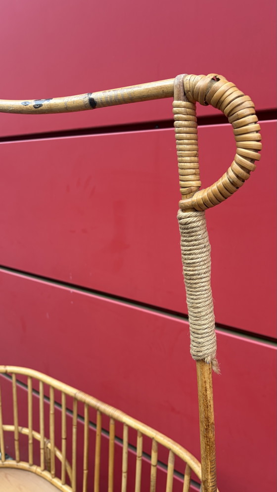 Image 1 of Rattan Baby Cradle Bed Vintage
