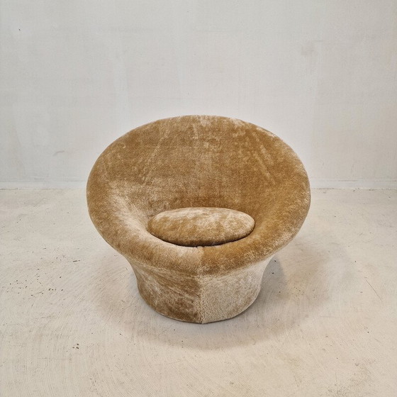 Image 1 of Vintage paddenstoel fauteuil en voetenbank van Pierre Paulin voor Artifort, jaren 1960