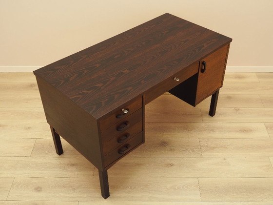 Image 1 of Schreibtisch aus Eiche, dänisches Design, 1970er Jahre, hergestellt in Dänemark