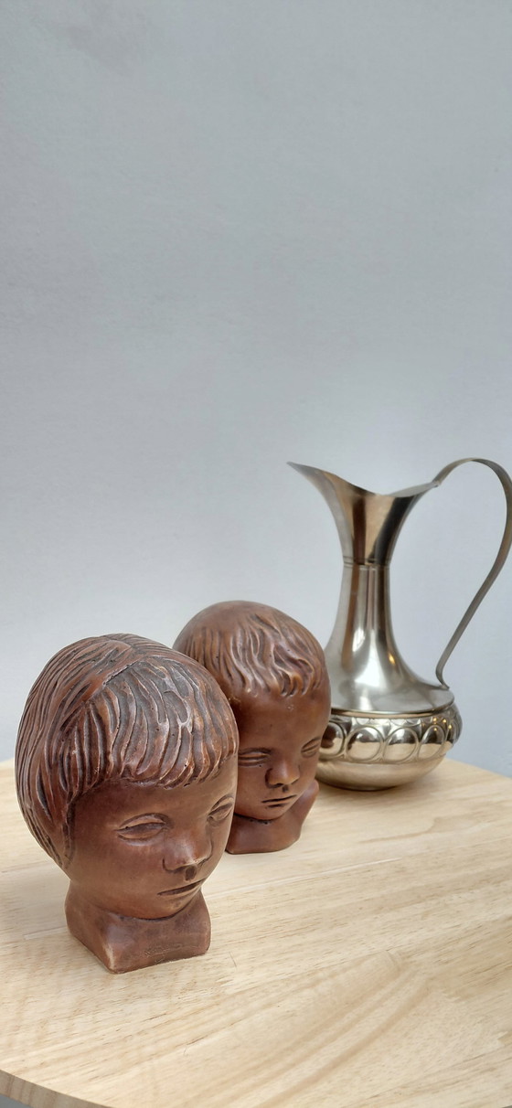 Image 1 of Zeldzame Set Vintage Kinderkopjes (No. 240 & 241) – Gebroeders Van Paridon