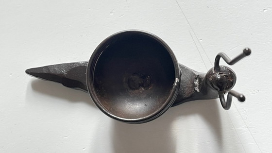 Image 1 of Vintage Brutalist Snail Candlestick