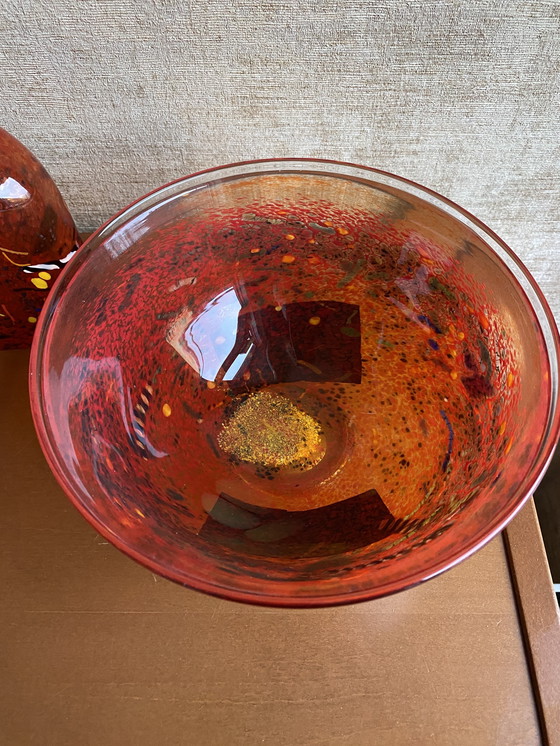 Image 1 of Kosta Boda vaas en schaal