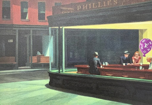 Death Nyc - Hopper Nighthawks e Louis Vuitton - Edizione limitata con certificato