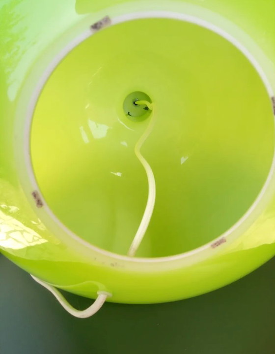 Image 1 of Vintage IKEA LJUSÅS YSBY table lamp – Anne Nilsson lime green