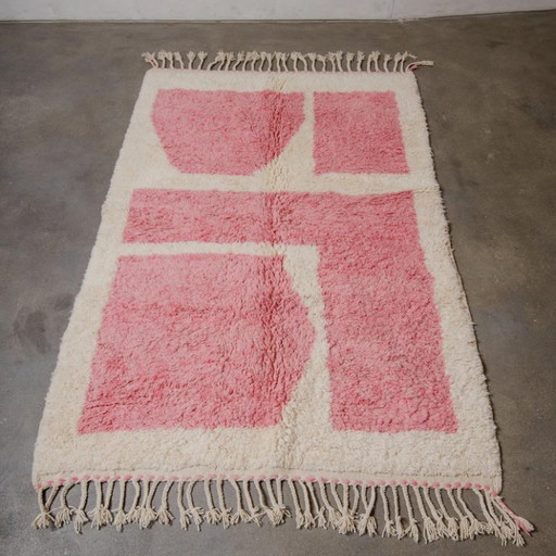 Roze vloerkleed 250cm x 160cm voor de woonkamer – vloerkleden en tapijten, Wool