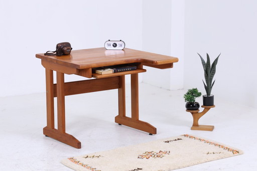Vintage teak desk 60s | Mid - Century work desk school desk free table retro wood design #04-66