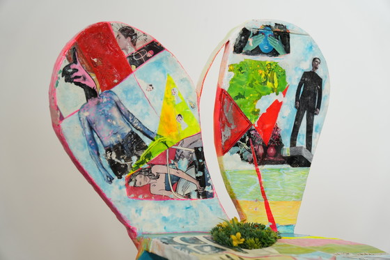 Image 1 of Set di 6 sedie Pop Art firmate da Guido Coletti (1995, firmate nel 2013)