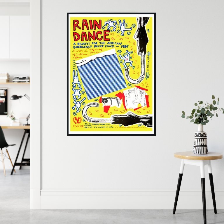 Basquiat HARING Warhol 限定2000 RAIN DANCE Rain Dance - UNICEF Warhol Lichtenstein Haring Basquiat Ono 1985