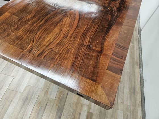 Art Decò Dining Table in Walnut Burl, 1940 – Wood (photo 6 of 21)