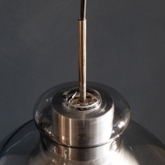 Image 1 of Vintage glass pendant lamp by Doria Leuchten