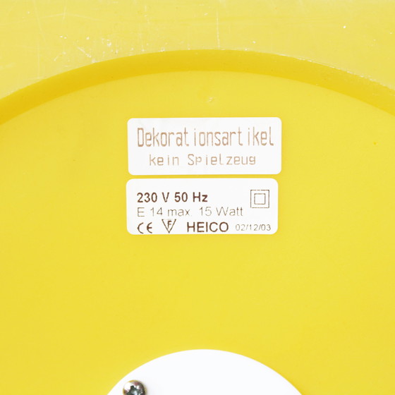 Image 1 of Heico Vintage Cube Lamp - Yellow (1980, Allemagne)
