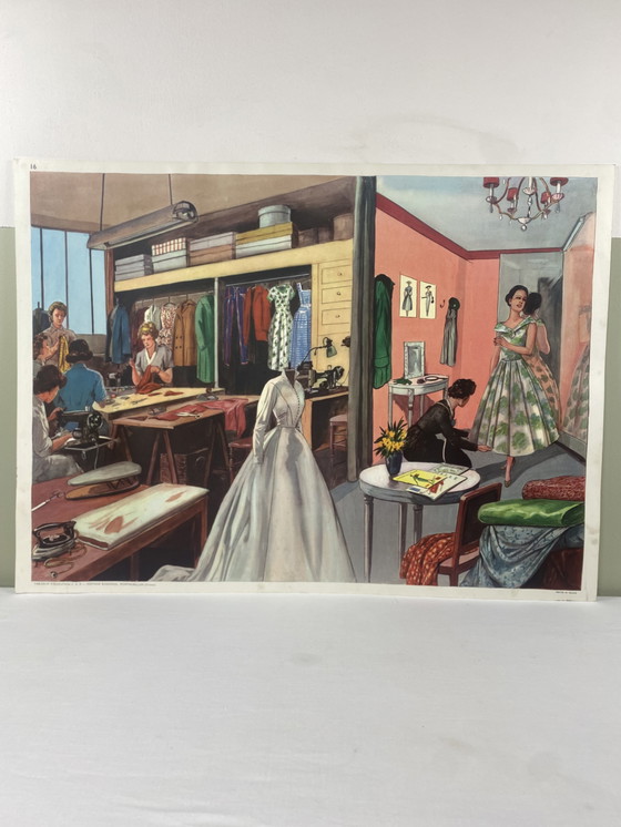 Image 1 of Manifesto scolastico Rossignol Elocution CE3 “Laboratorio di cucito”