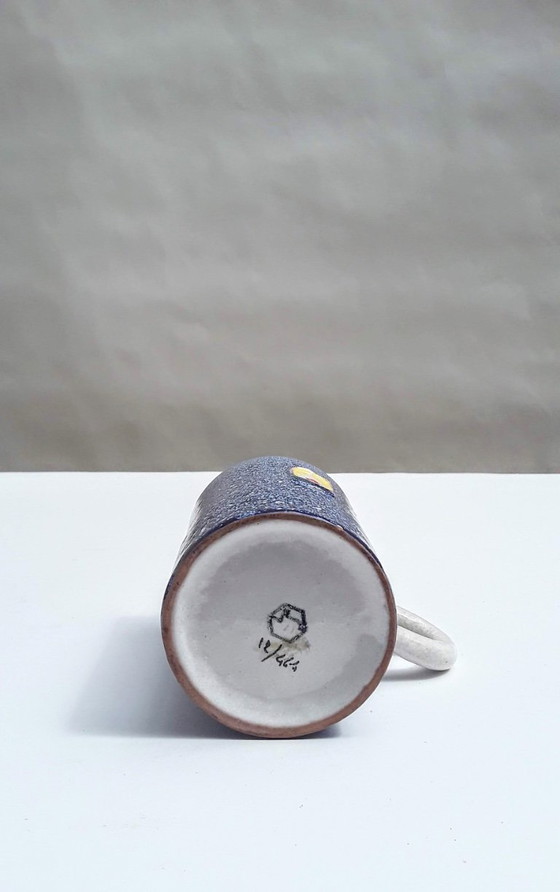 Image 1 of Guido Gambone 1950s Candlestick and Cup for De Bijenkorf - Amsterdam