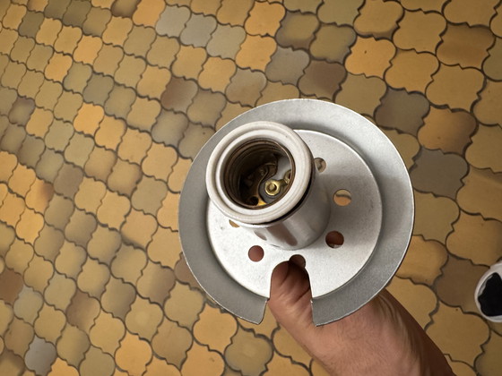 Image 1 of Lampada a sospensione in vetro soffiato in stile spaziale degli anni '70