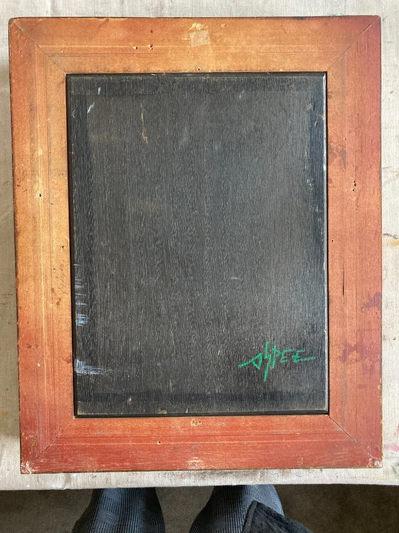 Contemporary artwork in an antique frame from the artist's studio – Paintings & Drawings, Wood, Gold (photo 6 of 8)
