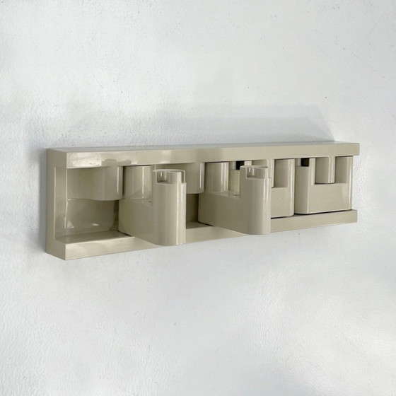 Image 1 of Weißer Minivip-Garderobenständer von Benanti & Brunori für Velca Legnano, 1970er Jahre