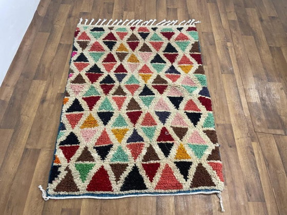 Image 1 of Tapis berbères multicolores en laine 200cmx150cm