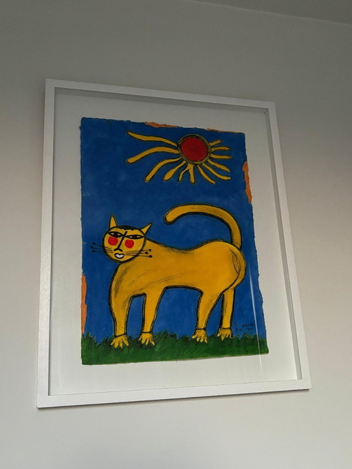 Le Chat au Soleil Guillaume Corneille