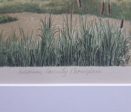 Image 1 of Mel Hunter - Addison County Showplace - litografia firmata