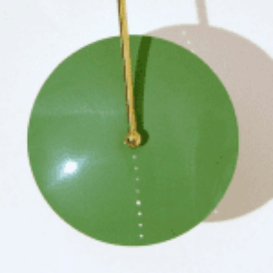 50s Sculpture Wall Light, Metal, Brass, Green, Modern (photo 2 of 5)
