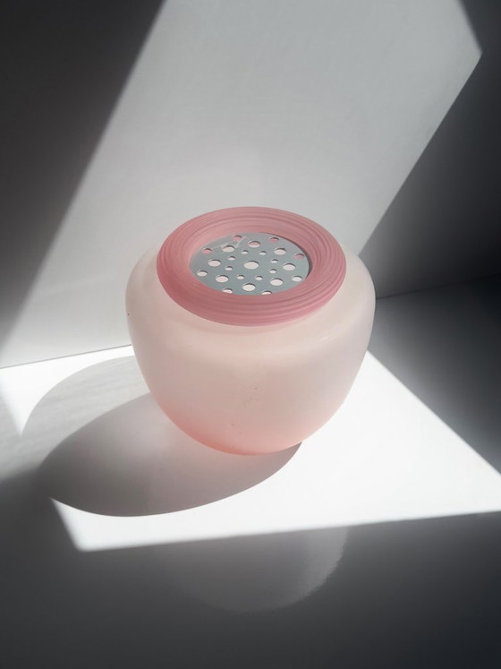 Vaso in Vetro Rosalin Vintage IVV Italia con Inserto per Fiori, Soffiato a Mano, Vetro Rosa Satinato – Vasi (photo 2 of 5)