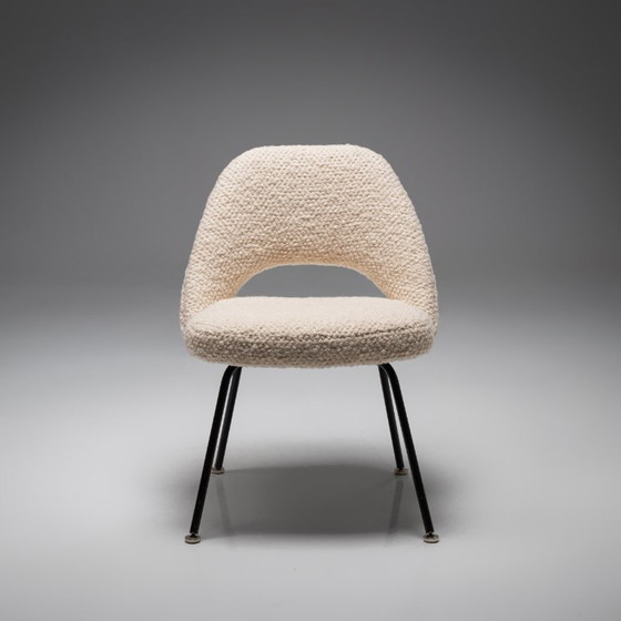 Image 1 of Model 72 Dining Chair in Beige Bouclé by Eero Saarinen for Knoll
