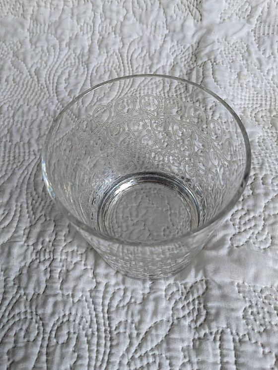 Vaso de agua Baccarat de cristal grabado – decoración arabesca – siglo XX – Vasos y jarras, Crystal (photo 3 of 5)