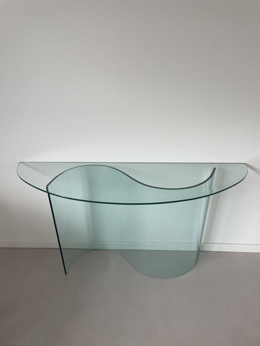 Tavolino laterale in vetro