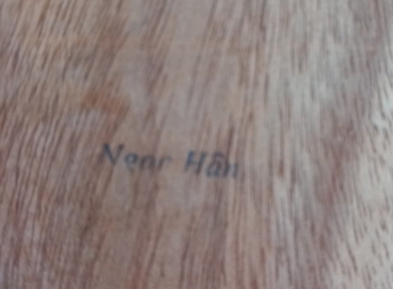 Image 1 of EXCEPCIONAL ESCULTURA DE PARED – Escultura de pared 3D "Rosa y su capullo" – Firmada por Ngor Hân – Arte en taracea – 41 cm