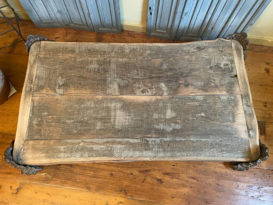 Image 1 of Robuuste Salontafel Bijzettafel met Klauwen