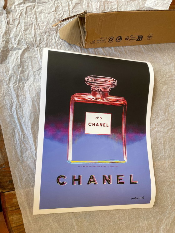 Image 1 of Chanel poster created by Andy Warhol - 50× 70cm