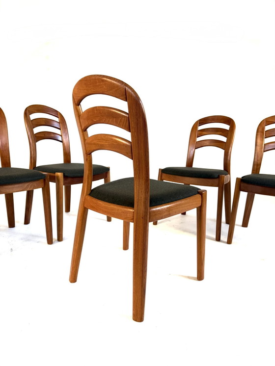 Image 1 of 6x sedie da sala da pranzo restaurate, Koefoeds Hornslet '80