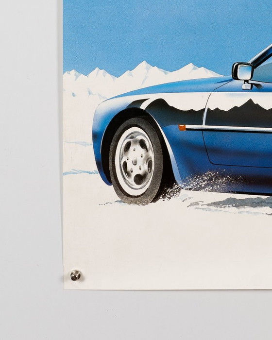 Porsche Der Winter Porsche – 1980 – Poster originale Porsche vintage – Arte automobilistica vintage – 102x76 (photo 8 of 8)
