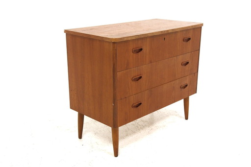 Scandinavische teakhouten ladekast, Zweden, 1950