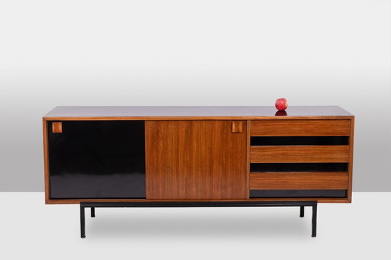 Image 1 of Bernard Marange. Teakhouten dressoir. Circa 1960.