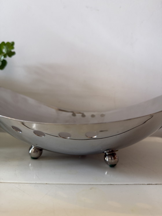 Ciotola da frutta cromata dell'era spaziale – Oggetti decorativi, Chrome (photo 3 of 5)